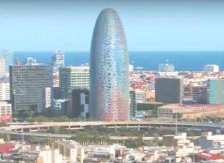 Башня Агбар в Барселоне (Torre Agbar) (фото)