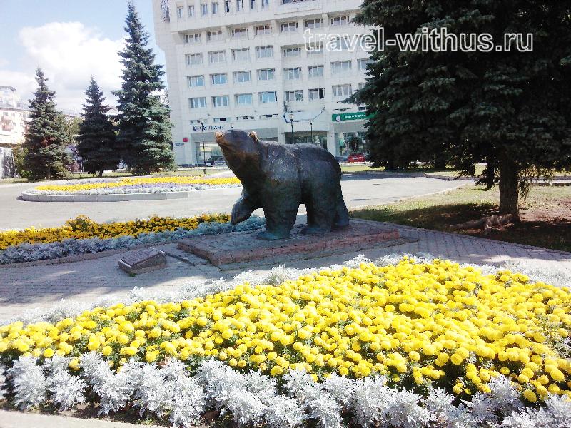 Памятник Легенда о пермском медведе (фото)