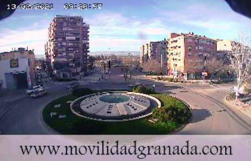 Веб-камера Гранады: вид на кольцевой перекресток