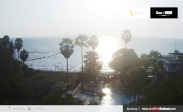 Фото, сохраненное с вебкамеры: вид на пляж из отеля Лонг Бич Гарден