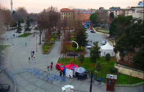 Веб камера Стамбула: вид на площадь Султанахмет