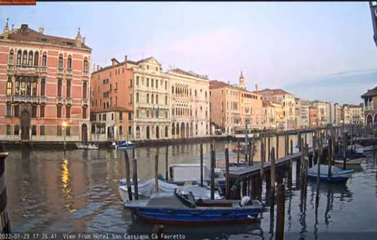 Веб-камера Венеции: вид на Гранд-канал из отеля Сан Кассиано