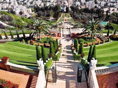 Бахайские сады в Хайфе (Bahá'í Gardens in Haifa) (фото)
