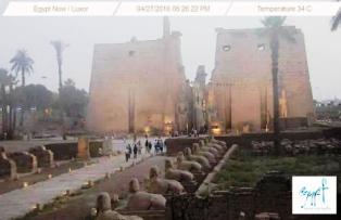 Веб-камера Луксора: вид на Луксорский храм