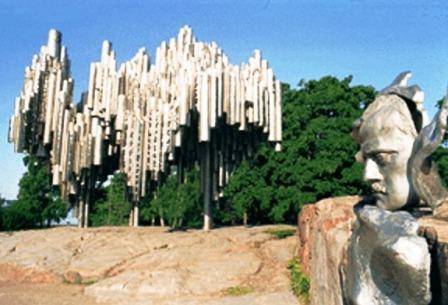 Памятник Сибелиусу в  Хельсинки