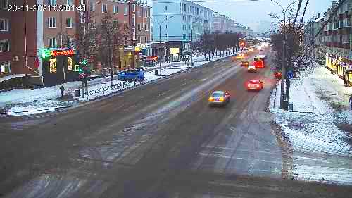 Веб камера Перми: вид на улицу Ленина