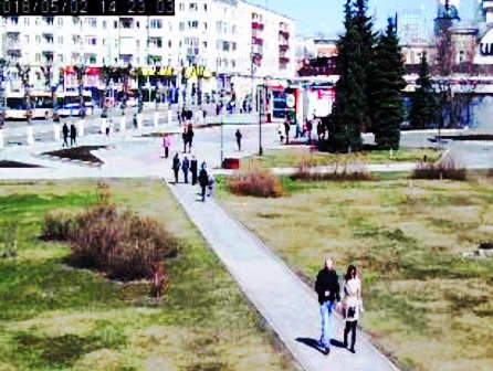 Веб-камера Перми: вид на улицу Ленина со стороны гостиницы Урал