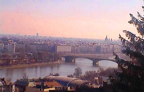 Веб-камера Будапешта: вид на мост Маргит