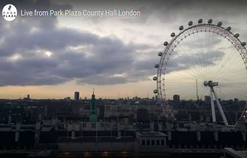 Веб-камера Лондона: вид на колесо обозрения "Лондонский глаз" (London Eye)
