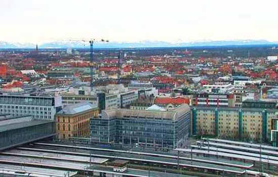 Веб камера Мюнхена - вид на главный вокзал
