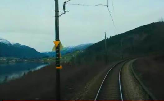 Веб-камера Норвегии: вид из поезда Осло-Берген