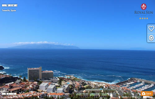 Веб-камера острова Тенерифе: панорама города Лос Гигантес