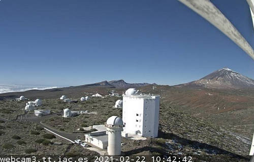 Веб-камера острова Тенерифе: вид на обсерваторию Тейде
