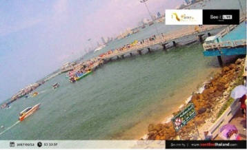 Фото, сохраненное с вебкамеры: вид на пирс Бали Хай (Bali Hai Pier)
